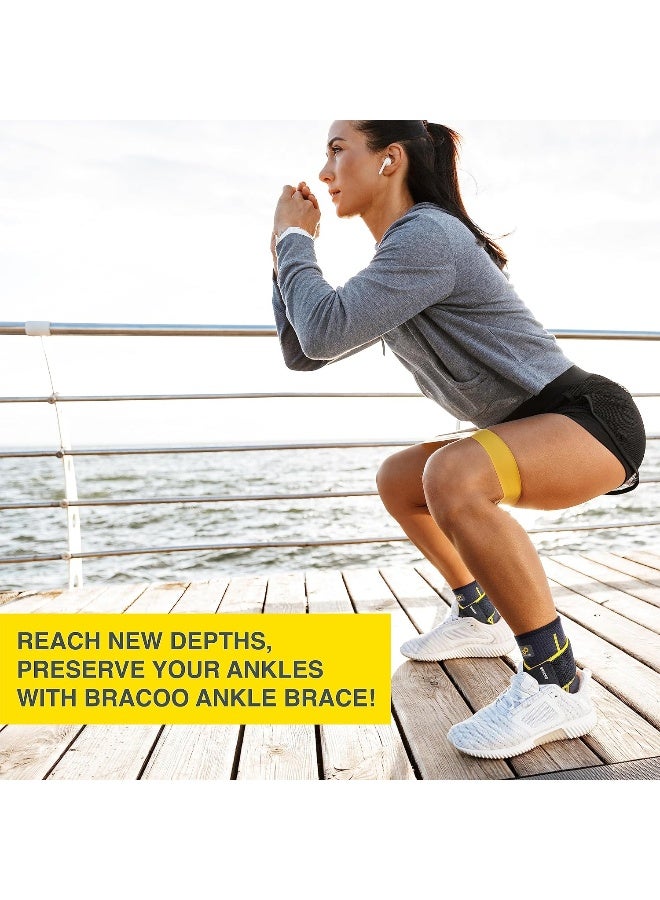 BRACOO Ankle Airy Sleeve, Adjustable Compression Ankle Support Men & Women, Ankle Brace for Sprain, Pain Relief, Injury Recovery, FS60, 1 Pair (L/XL) - Image 5